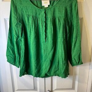 Maeve Swiss Dot Blouse